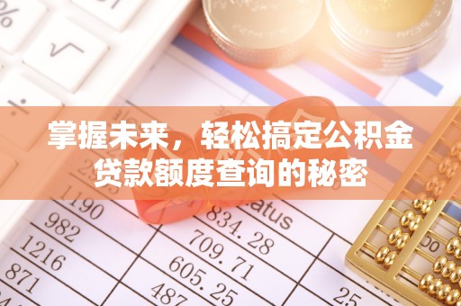 阳东掌握未来，轻松搞定公积金贷款额度查询的秘密